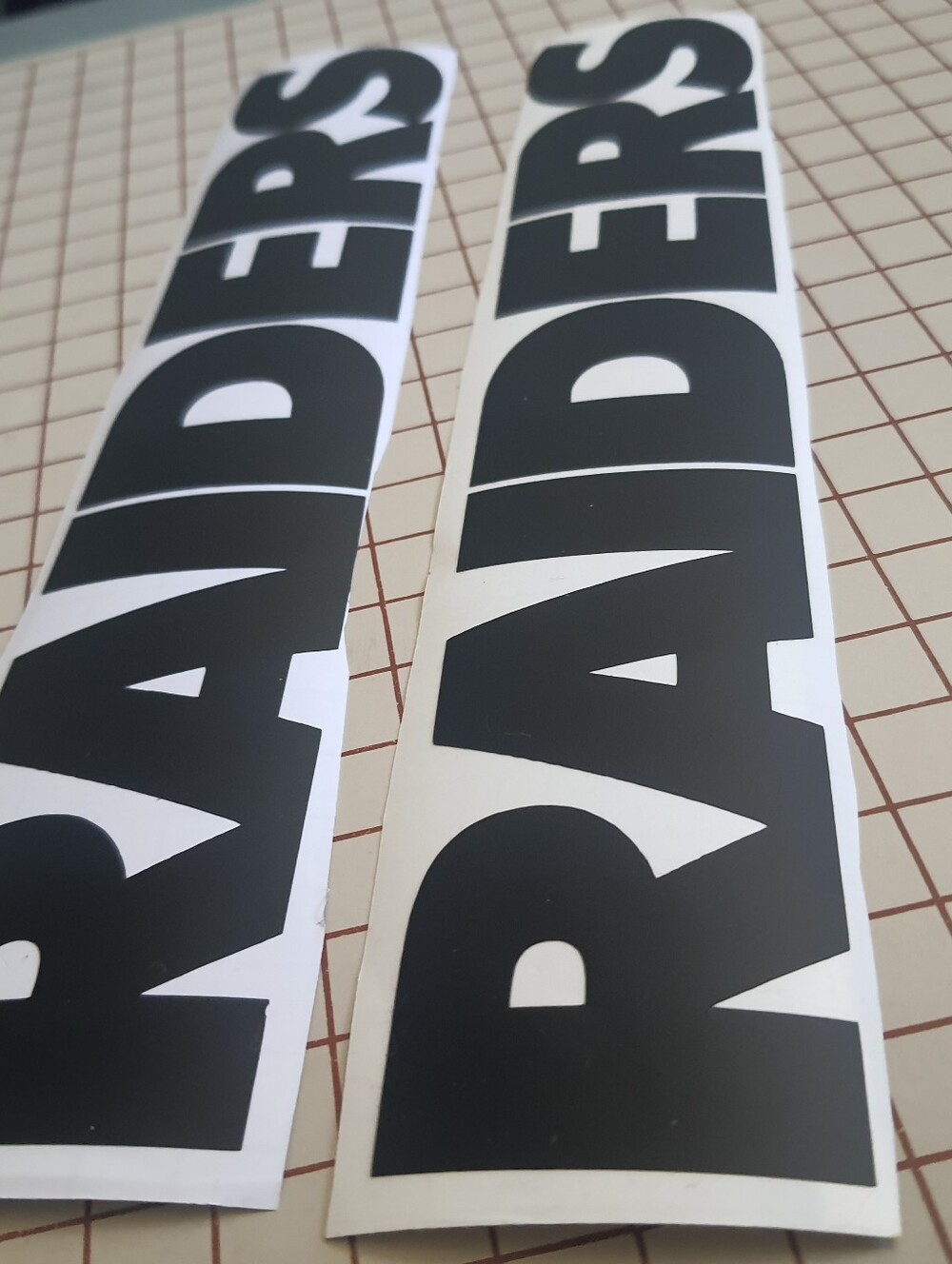 Raiders Football Vinyl Stickers 10" Car Decals Bumper Laptop